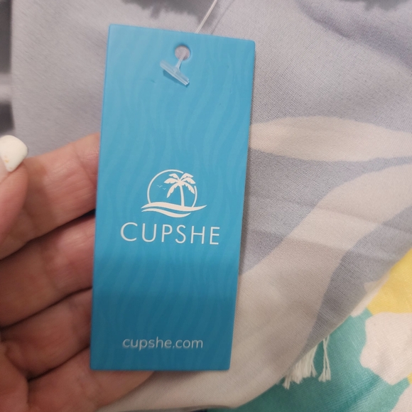 NWT CupShe Navy Casual Dress/Swimsuit Coverup Medium - Picture 5 of 10